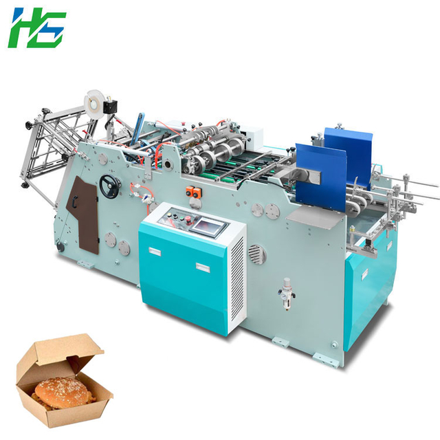 HS-800 Paper Burger Box Food Box Making Machine