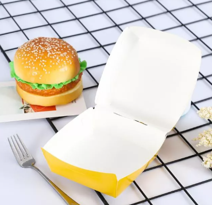 Double Lanes Paper Burger Box